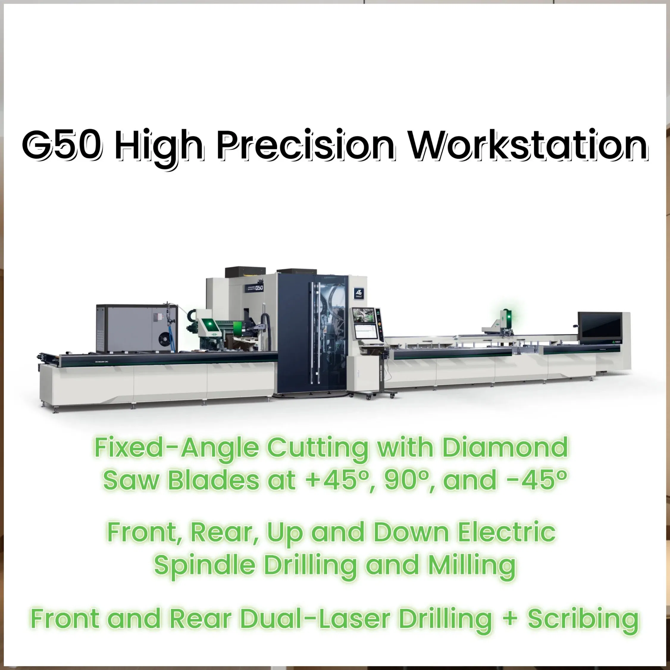 18-Axis CNC Laser Sawing Equipment for Precision Window and Door Cutting Manufacturing