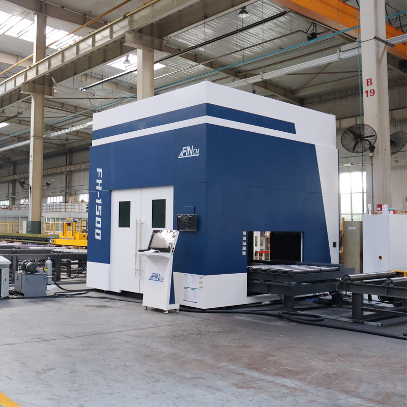 FIN Laser 3D 5 Axis 20kw Automatic Loading and Unloading H-shaped Steel Beam Profile Cnc Lazer Cutter Machines 1250 with WisNest