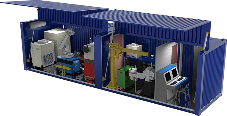Reliable Smart Control Energy-Saving 6000W Compact Mobile Laser Cladding System