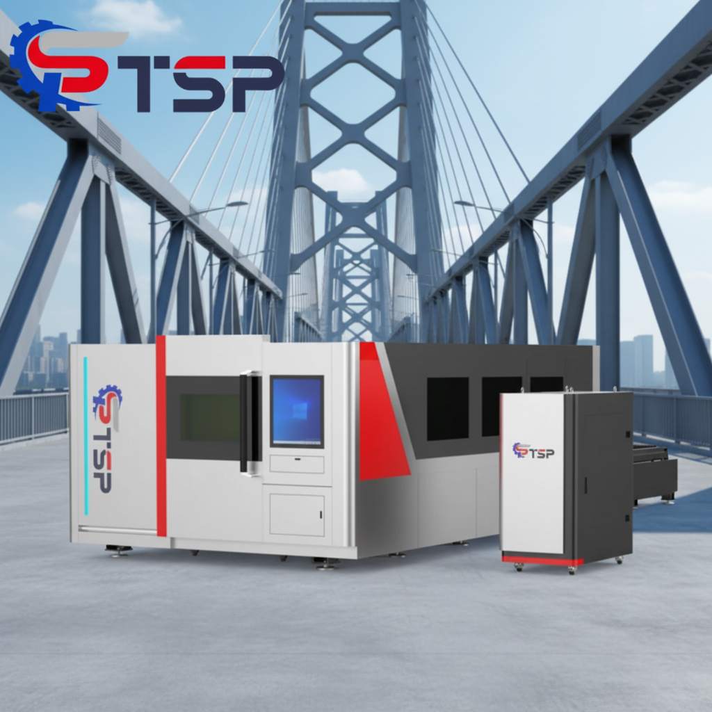 P3015 Metal Fiber Laser Cutter 3000x1500mm Sheet Cutting Machine with Full Enclosure Exchange Platform