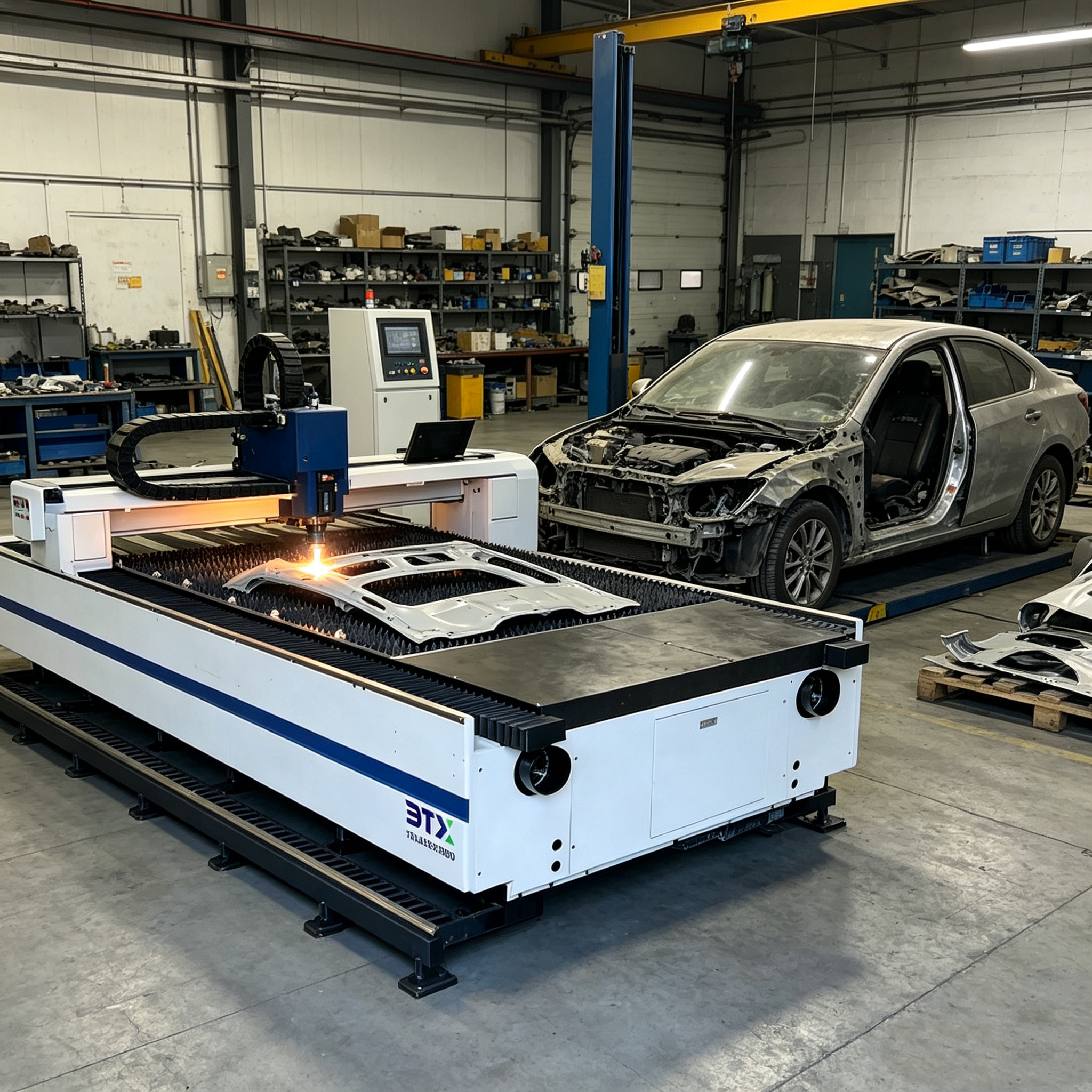 Industrial CNC Fiber Laser Cutting Machine for Stainless Steel Plastic High Precision Easy Operation New 3-Axis Water Cooling
