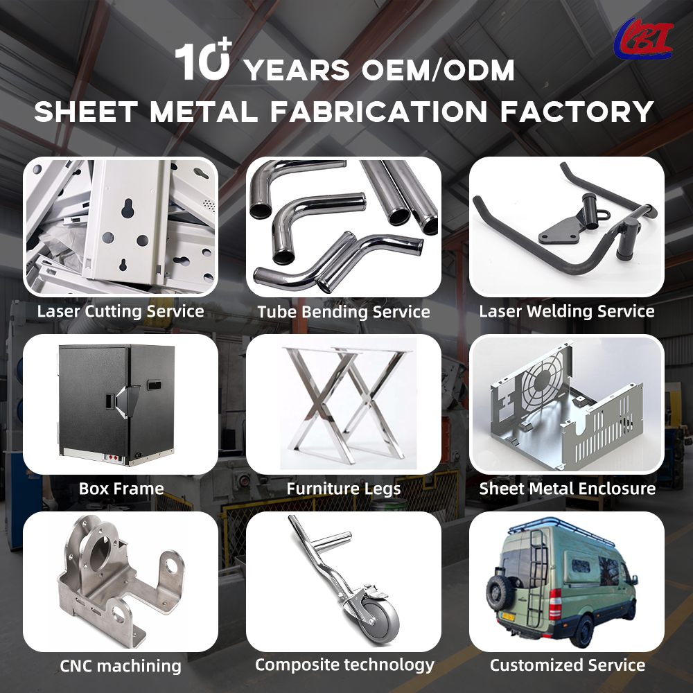 OEM ODM Custom Furniture Legs Industrial Tube Laser Cutting Welding Bending Sheet Metal Fabrication Solutions
