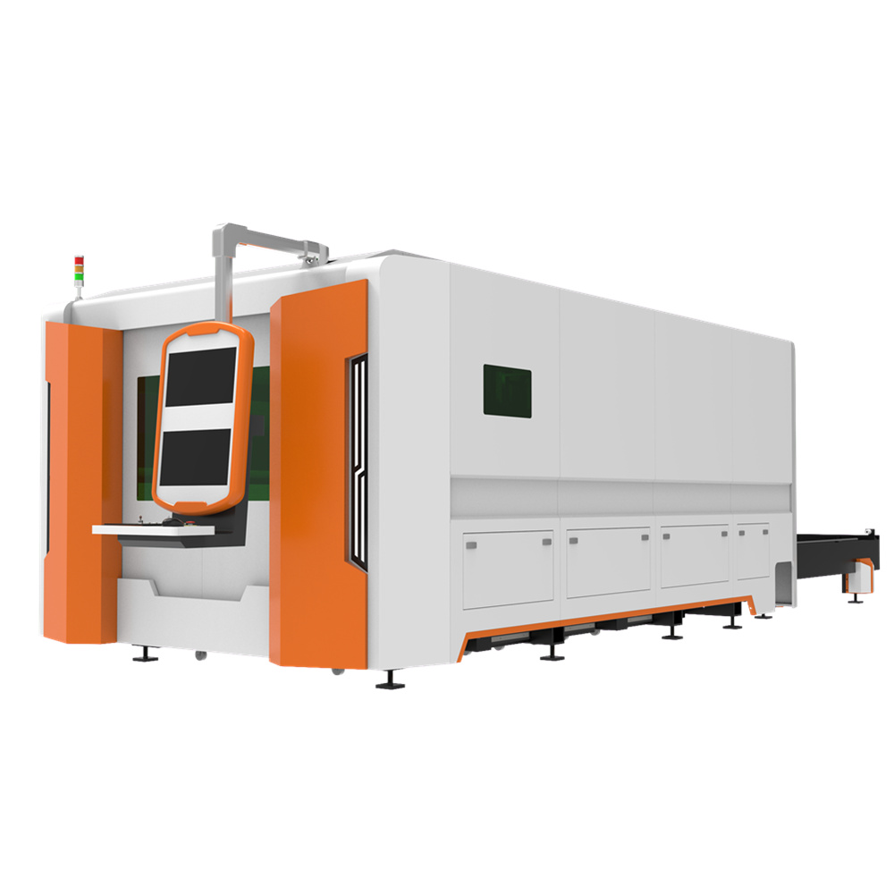 Golden Laser 20kW 30kW New Fully-Enclosed Fiber Cutting Machine Cypcut FSCUT Hiwin Components High Productivity DXF/PLT/DWG