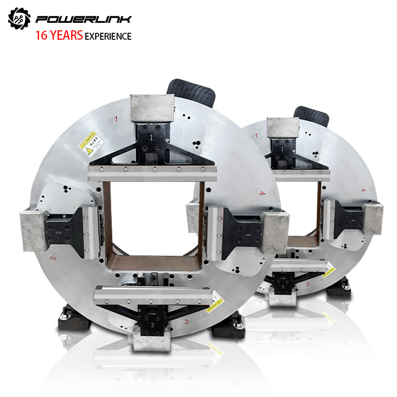 High-Accuracy Automatic 4-Jaw Rotary Pneumatic Laser Chuck For Fiber Laser Pipe Cutting Machine Laser Head For 360mm