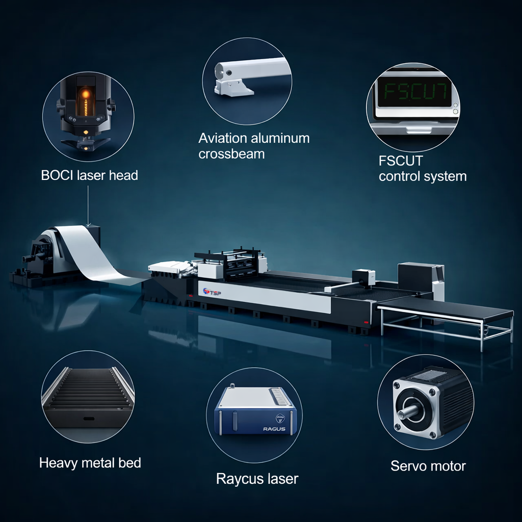 2026 NEW High Quality Automatic Coil Fed Laser Sheet Cutting Line Continuous Production / 10kw Coil Fed Laser Cutting Machine