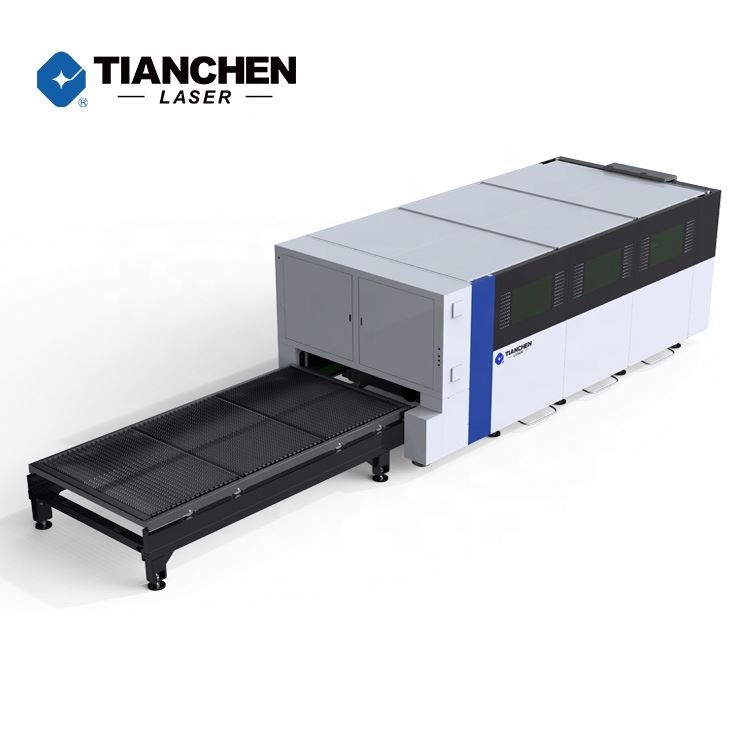 steel cnc 6000w raychem 6 kw aluminium laser cutter enclosed unit machine for metal ss ms sheet with camera auto loader