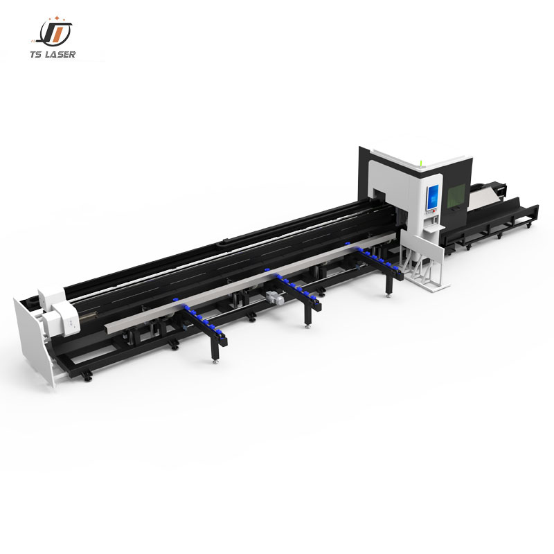 Industrial Metal Tube Laser Cutting Machine: Semi-Automatic Loading, Fully Automatic Chuck, and CypCut Control System