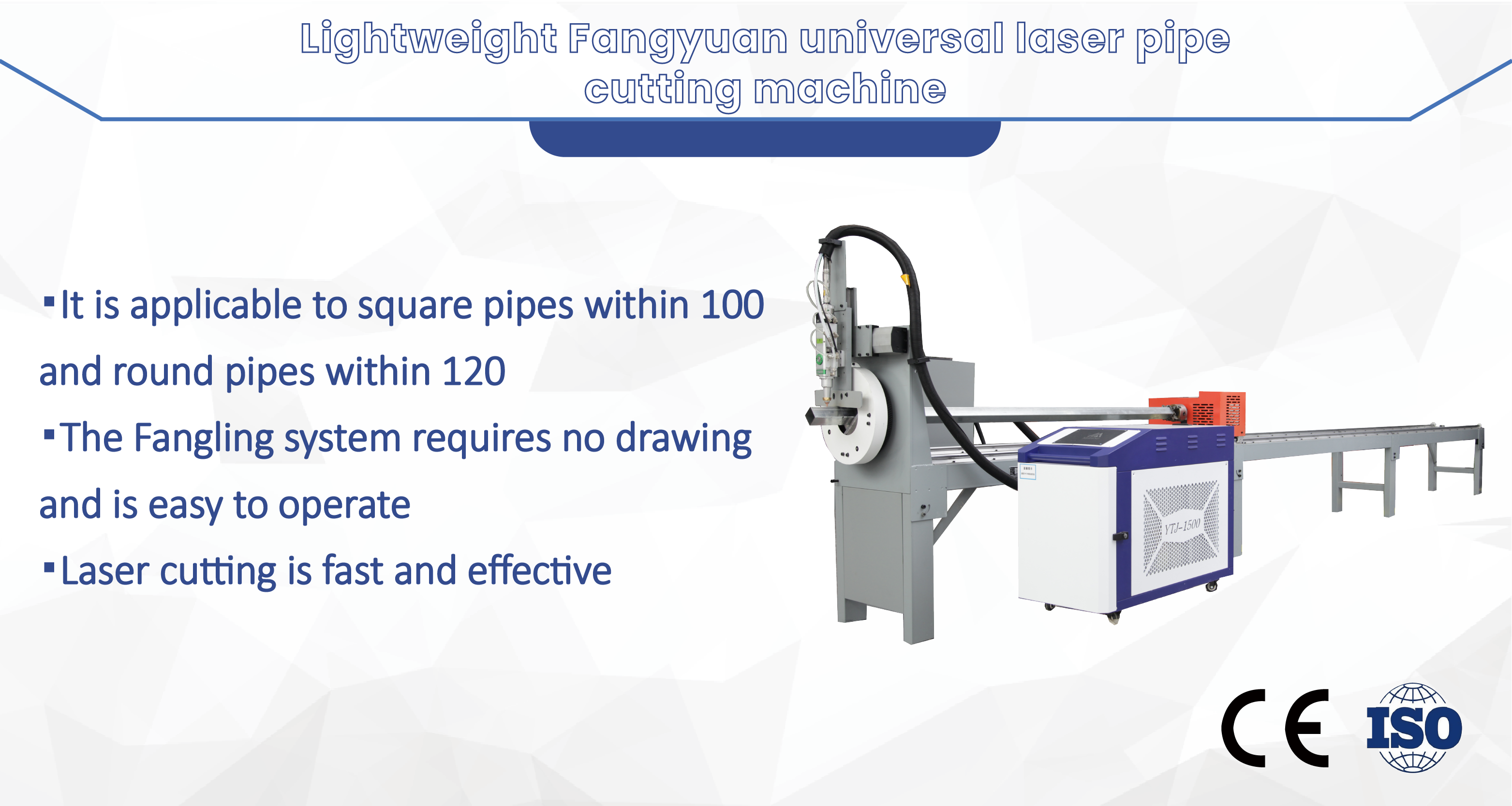 High Speed CNC Laser Tube Cutting Machine with Automatic Feeding System for Metal Pipes
