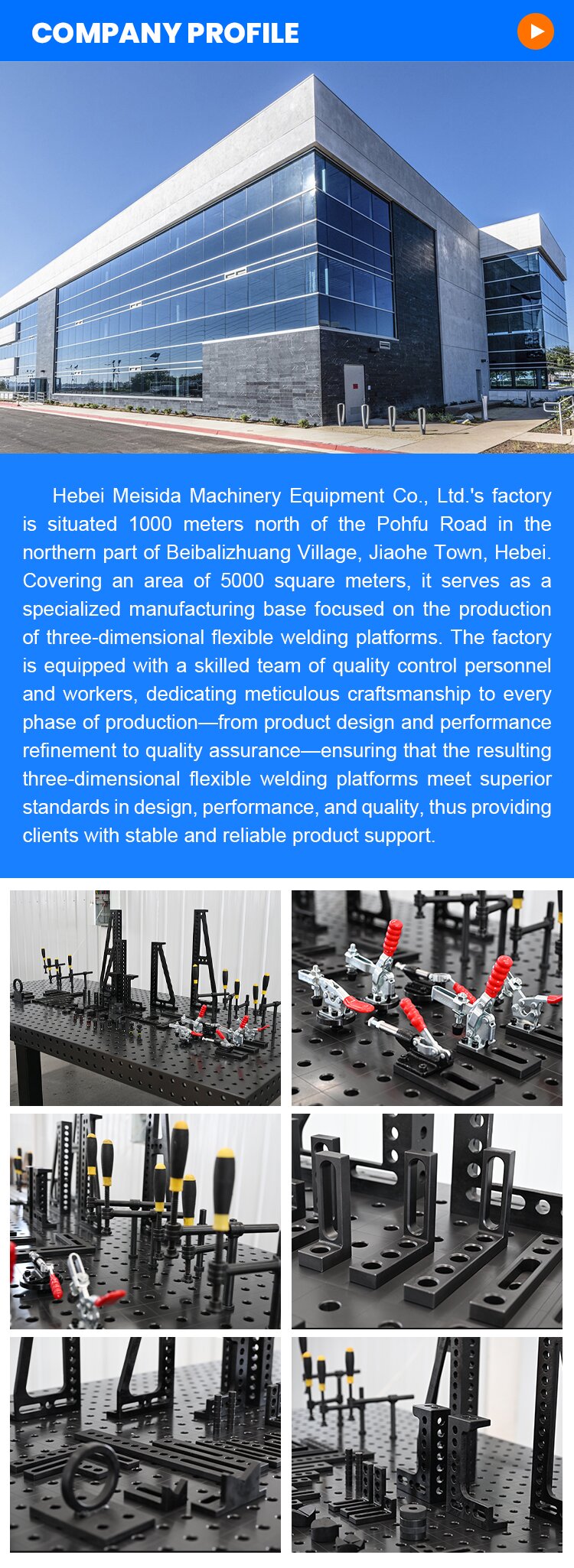 3D Welding Table Details