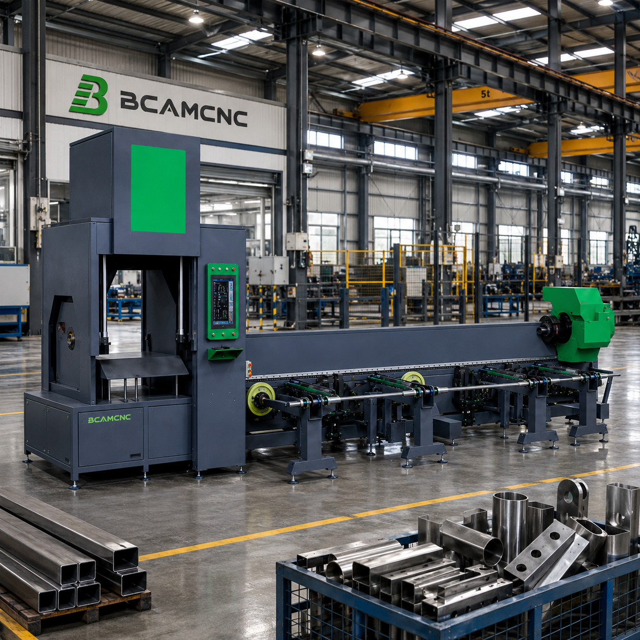 Industrial CNC Tube Laser Cutting Machine for Metal Pipe Workshops With Smart Manufacturing Control System