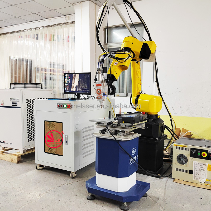 3000w FANUC 6 Axis Robot Arm System Automatic 3D Metal Fiber Laser Cutting Machine Laser Cutter