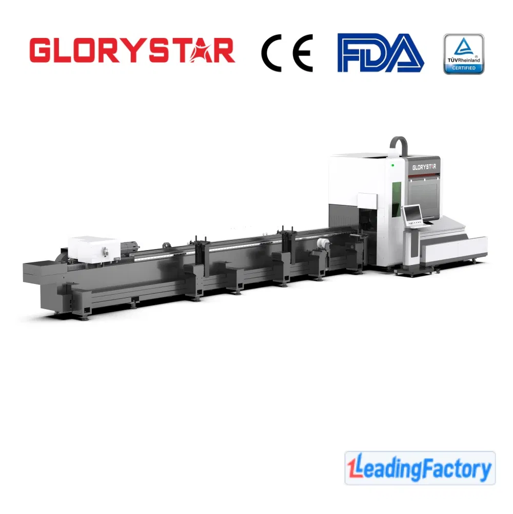 Glorystar Laser 1 Kw Carbon-Steel Tube Laser Cutting Equipment for Furniture Fabrication