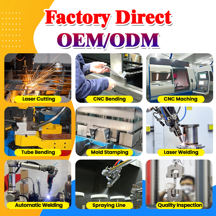 Custom Processing Metal CNC Machines Stainless Steel Machining CNC Laser Cutting-Sheet Metal Fabrication ODM/OEM MOQ Small