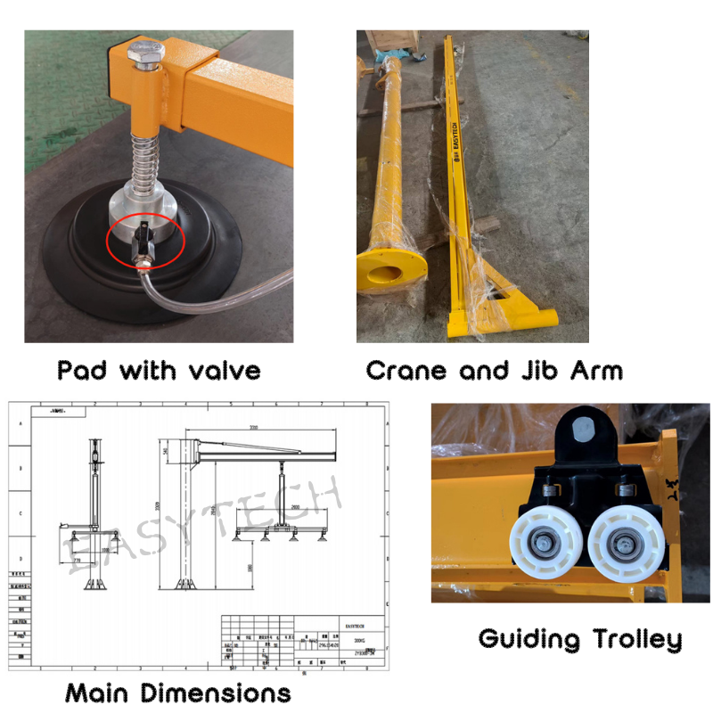 1 Ton Crane Truck Automation Arm Robot Price Sheet Metal Lifter For Laser Cutting Machine Vacuum Lifter For Sheet Metal