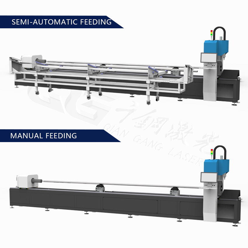 2kW CNC Fiber Laser Tube Cutting Machine for Round Square Pipes | Automatic Steel Brass Pipe Laser Cutter with AI Support New