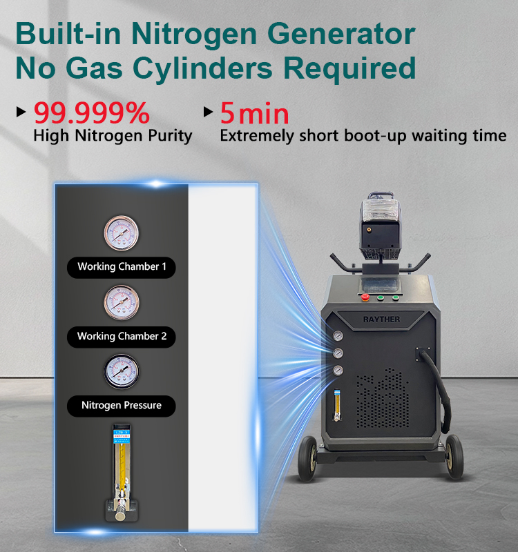 Air Cooling Fiber Laser Welding Equipment with Dual Wire Feeding for Fabrication