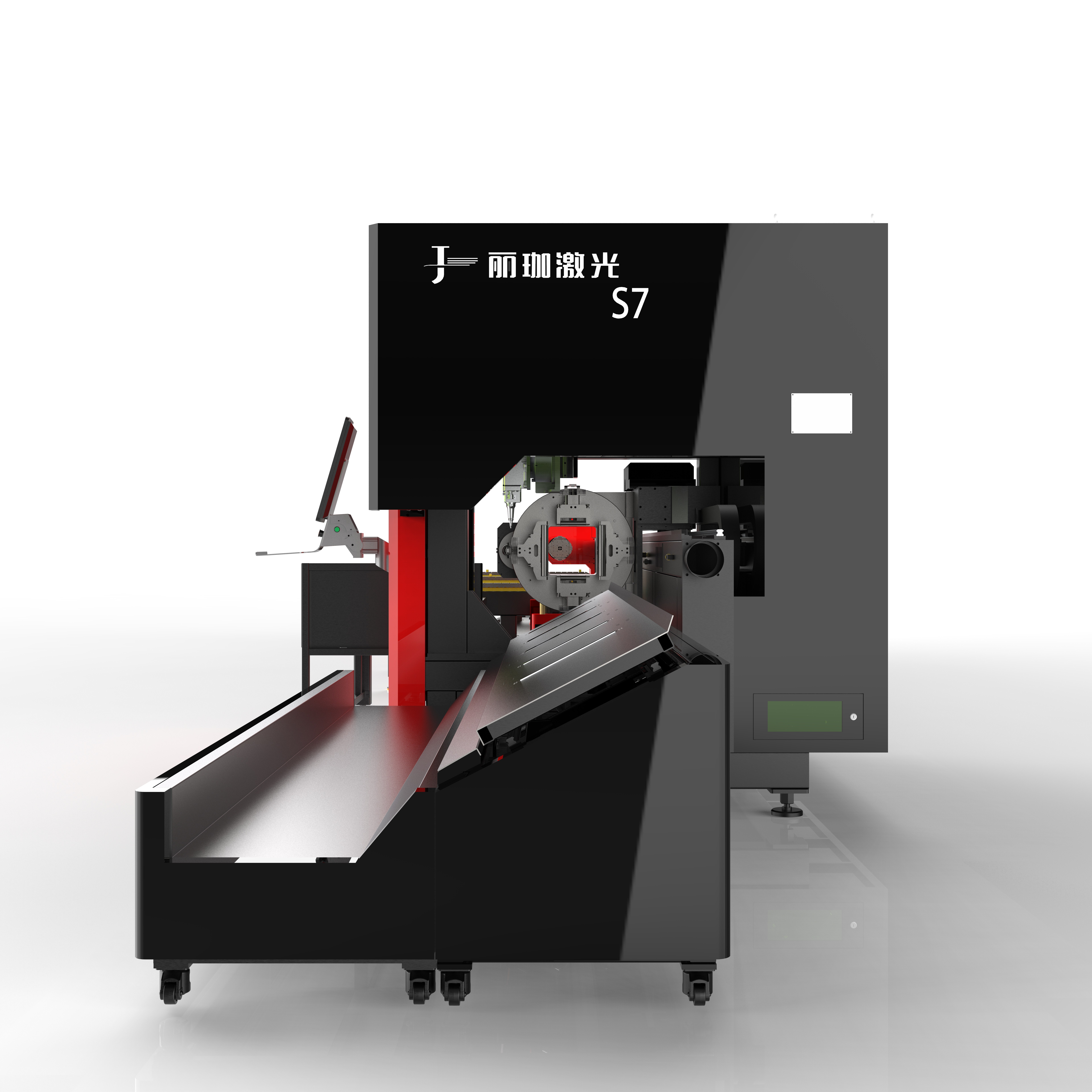 Automatic Metal Laser Tube Cutting Machine for Cutting I-beams, Stainless Steel, and Carbon Steel Round and square Tubes.