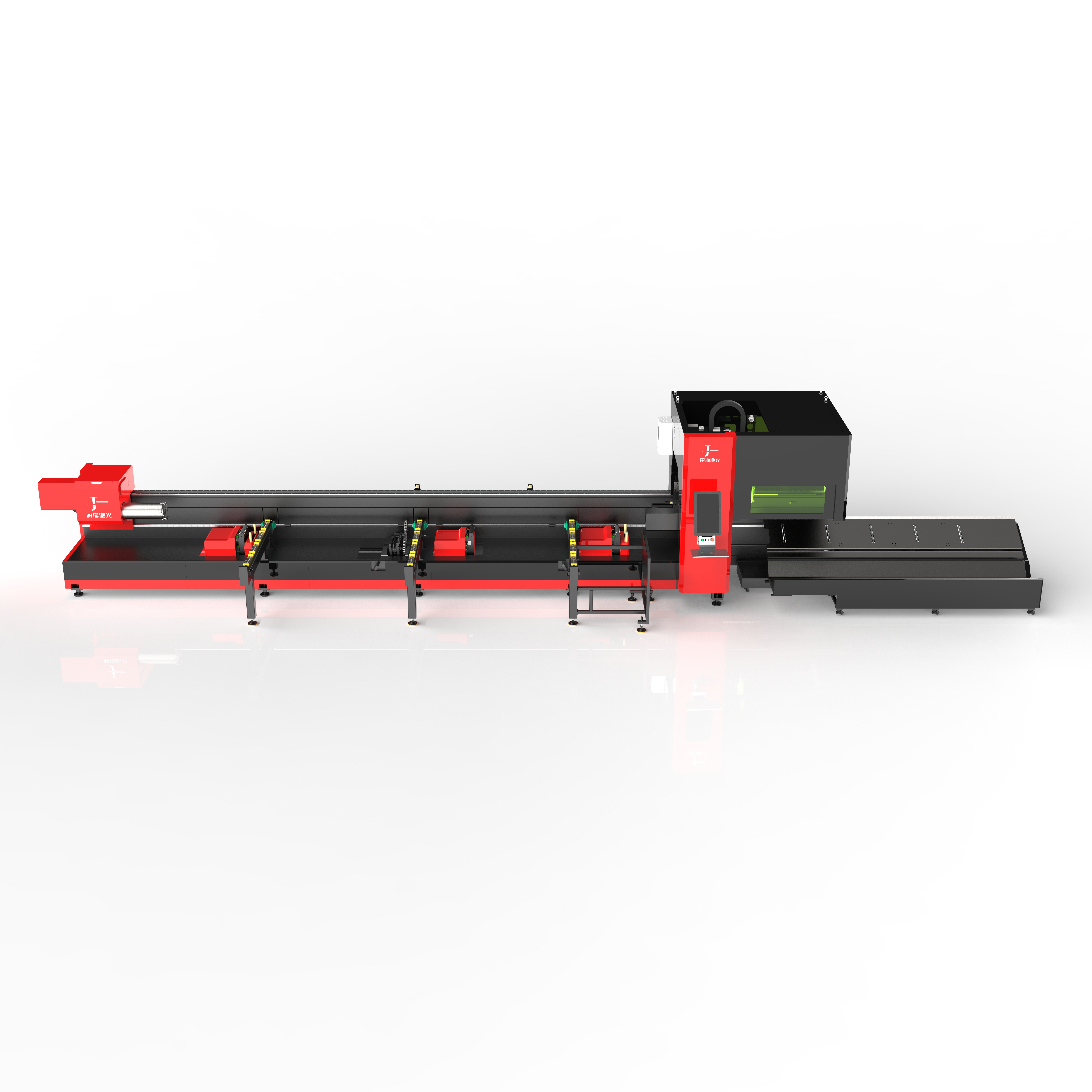 Automatic Metal Laser Tube Cutting Machine for Cutting I-beams, Stainless Steel, and Carbon Steel Round and square Tubes.