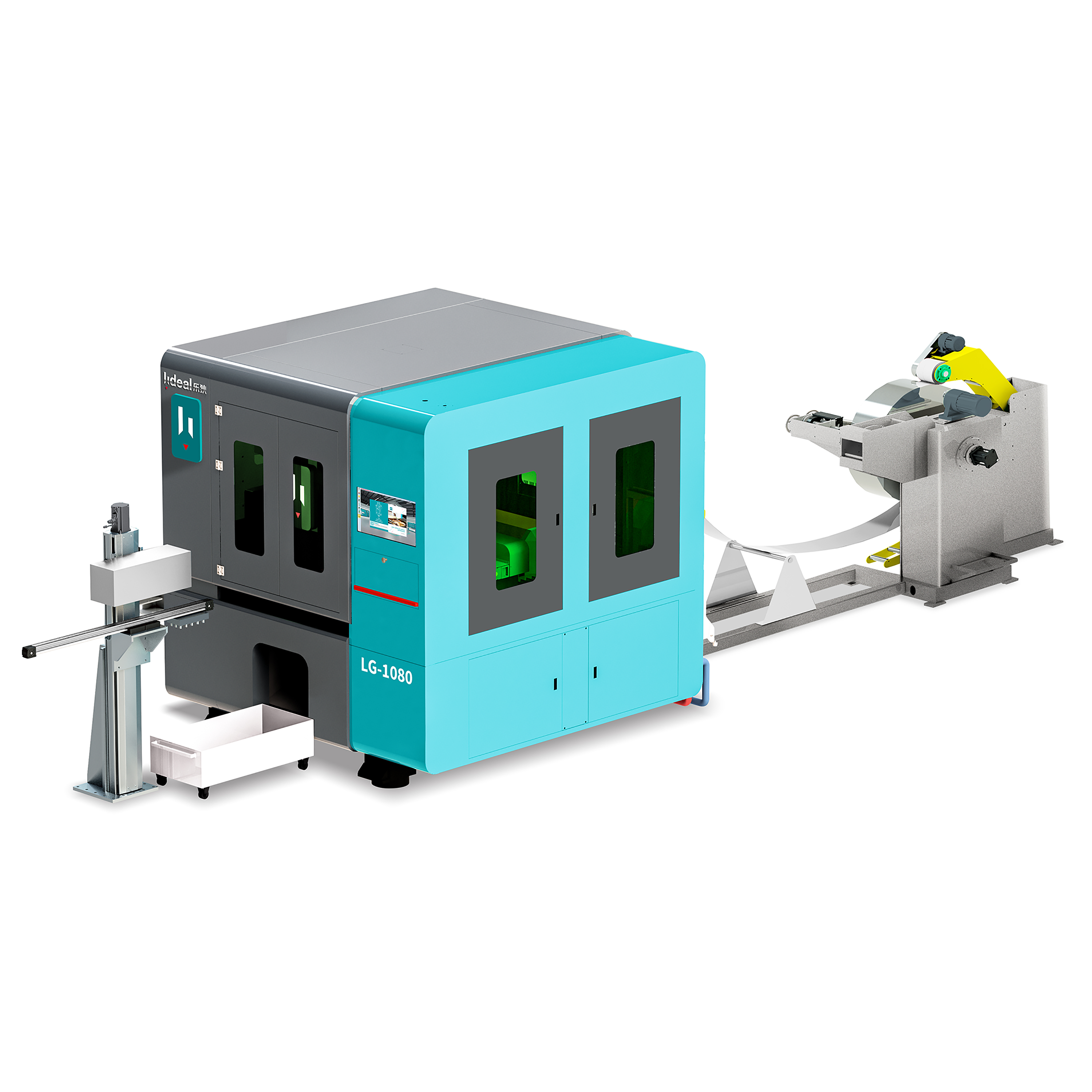Steel Strip/Coil Fiber Laser Cutting Production Line with Automatic Uncoiling, Leveling, Feeding, Correction and Auto Cutting