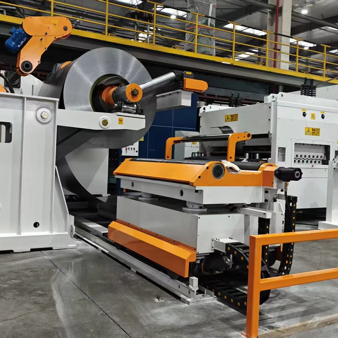 HAIWEI NCHW2 3-in-1 Laser Cutting Coil Decoiling Feeding System For Sheet 15m/min Speed 5T Capacity 380-440V 2.2-4.5KW Power