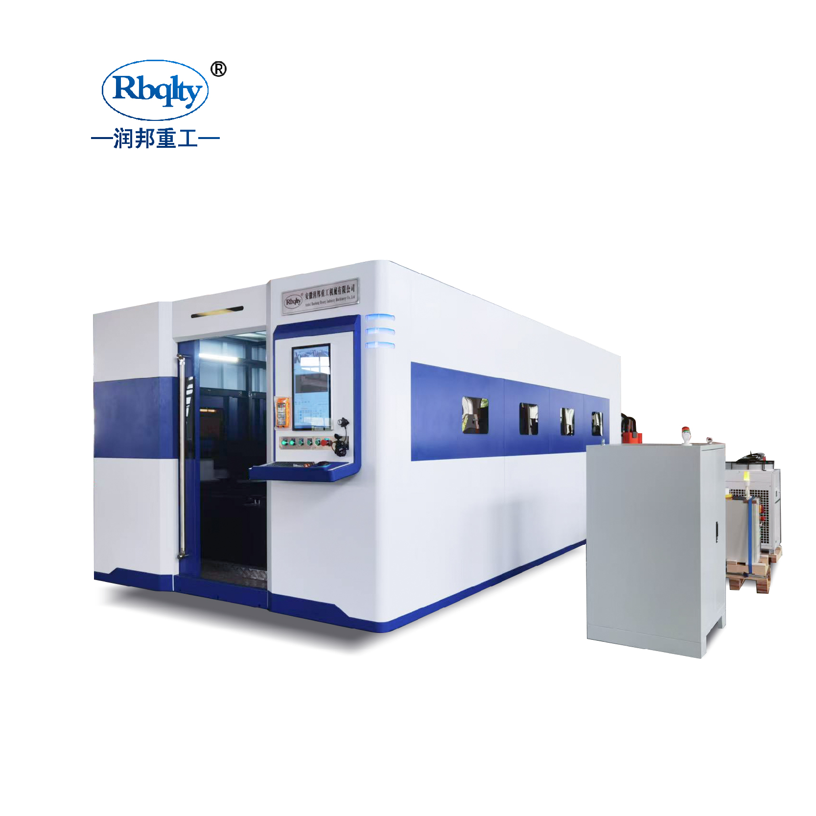 Hot Sales 12000W/15000W/20KW 10mm Full Cover All-Closed Fiber Laser Metal Cutting Machine Cypcut Control System Hiwin Ai