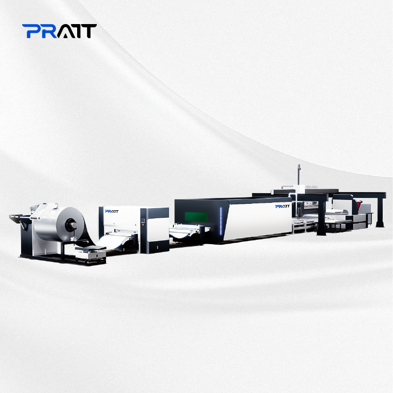 Automatic Coil Laser Cutting Machine and Metal Sheet of Uncoiling Leveling and Laser Cutting Sheet Metal Production Line