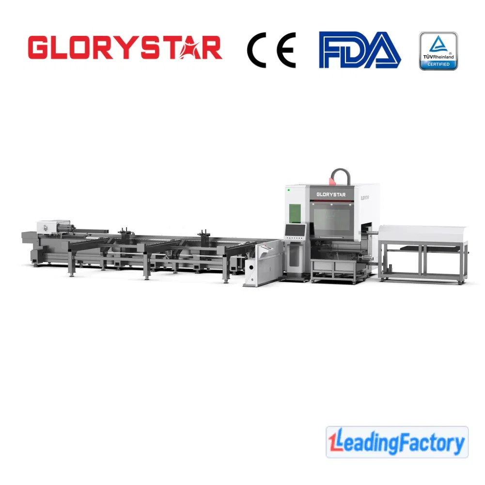 Glorystar Laser 1 Kw Carbon-Steel Tube Laser Cutting Equipment for Furniture Fabrication