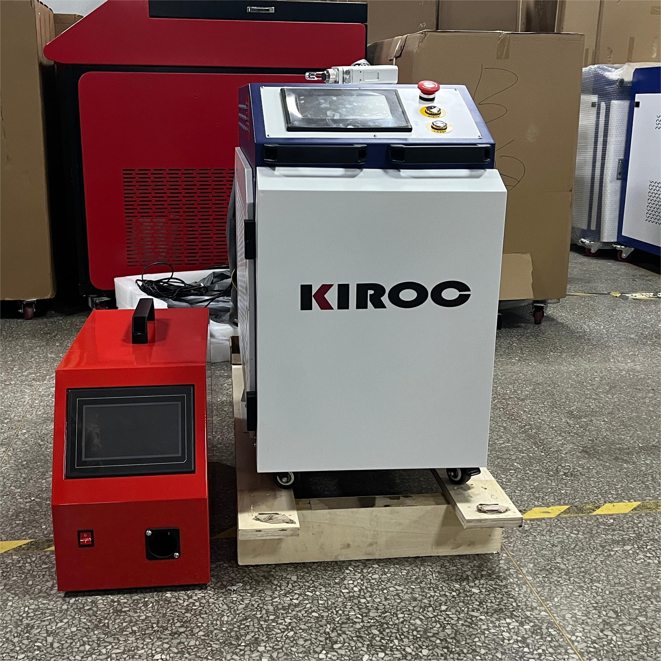 KIROC Laser 1500w 2000w 3000w Raycus Source Fiber Laser Welding Cutting and Cleaning Machine 3 In 1 Functions
