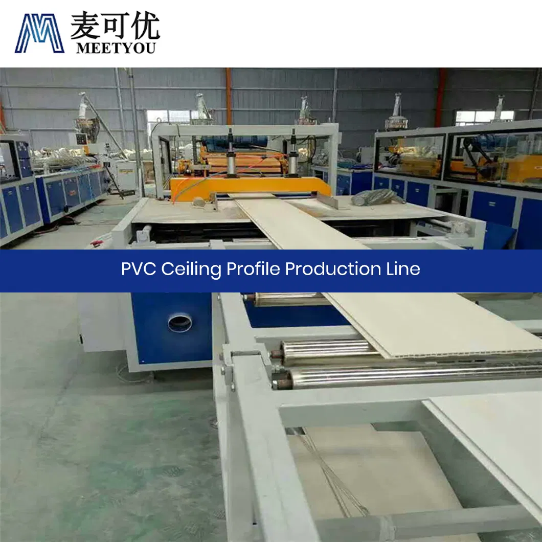 Meetyou Machinery Plastic Sheet Laser Cutting Machine OEM Customized PVC Plate Extrusion Production Line China Wall Ceiling Production Linemanufacturing