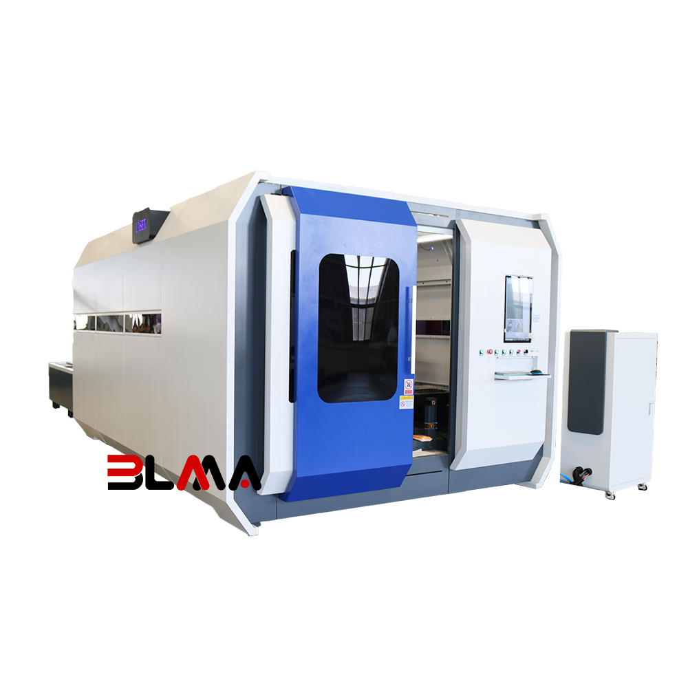 Automatic Fiber Laser Cutting Machine with Exchange Table High Speed Metal Laser Cutter Production Line Equipment
