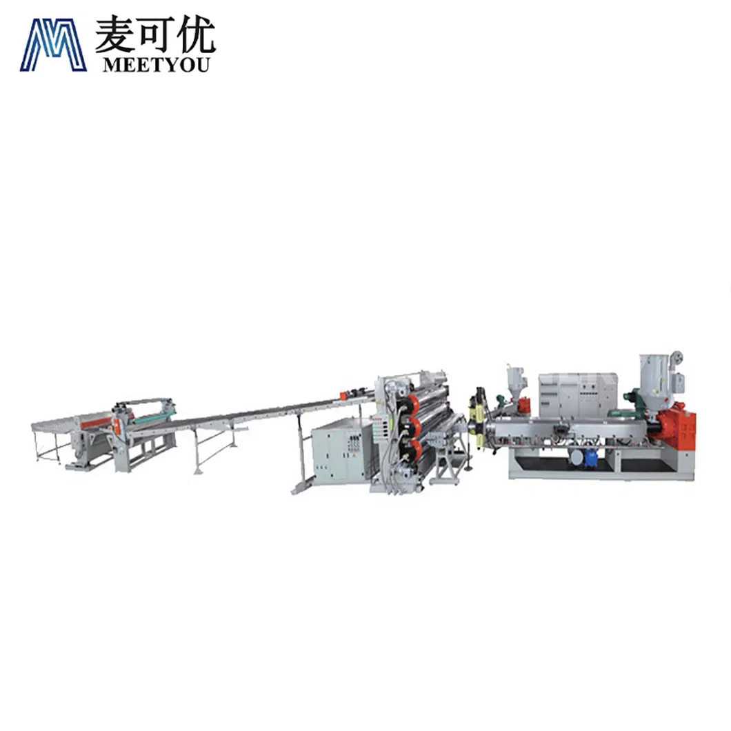 Meetyou Machinery PVC PE ABS Pet Laser Cutting Machine for Plastic Sheet Suppliers Fiber Plastic Sheet Production Line China White Plastic Extrusion Machine