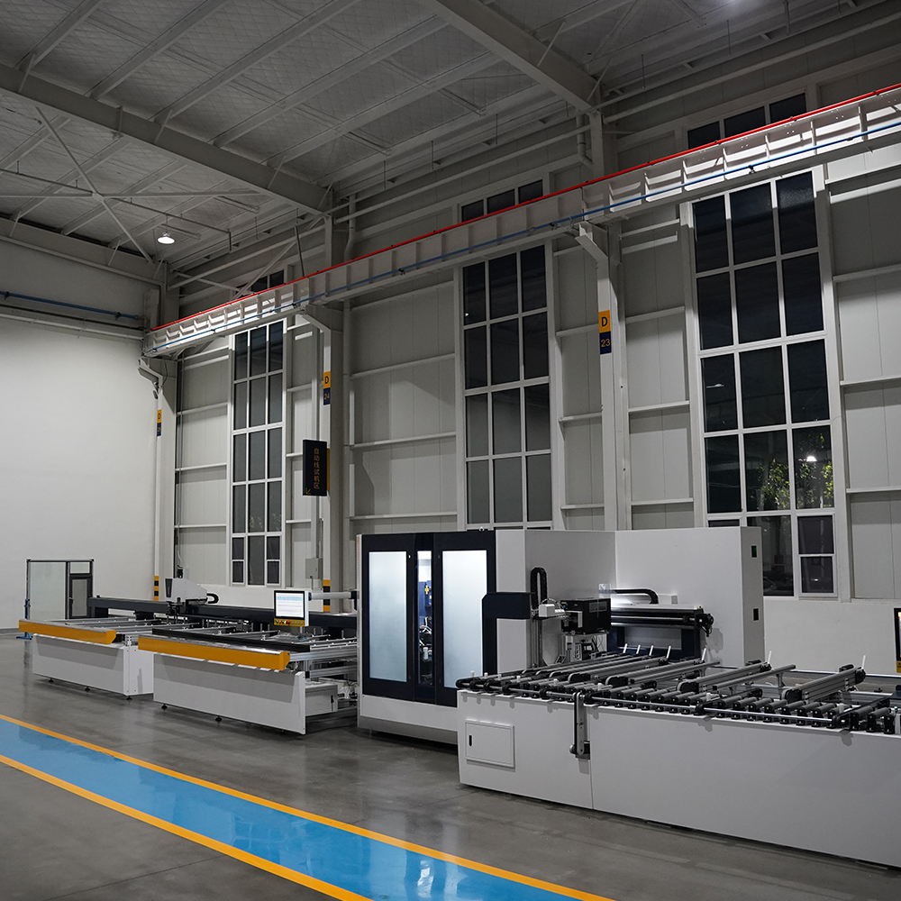 LEADCNC S100 Automatic Aluminum Profile Cutting Machine Cutting Engraving Laser Drilling-Milling Processing Line