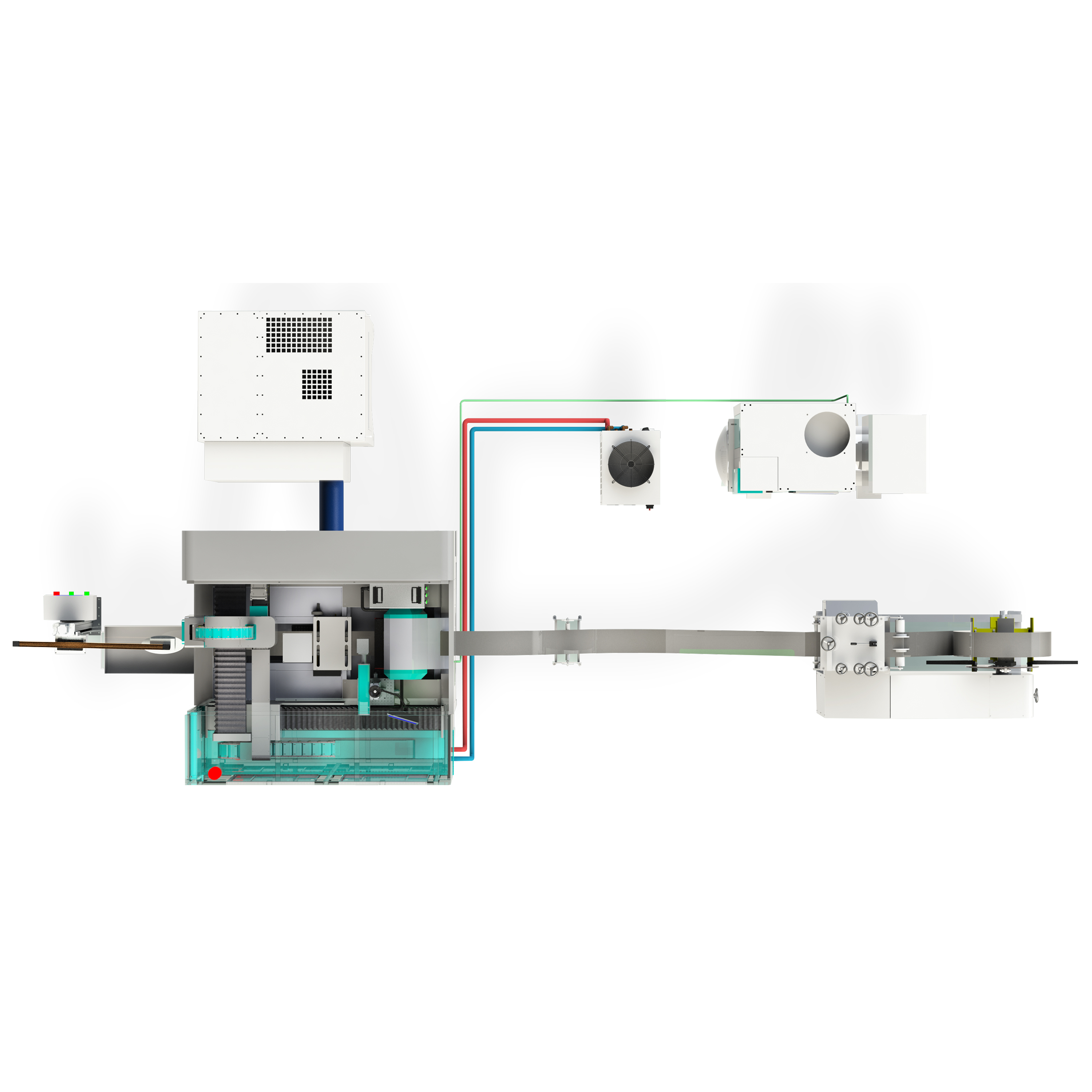 Steel Strip/Coil Fiber Laser Cutting Production Line with Automatic Uncoiling, Leveling, Feeding, Correction and Auto Cutting