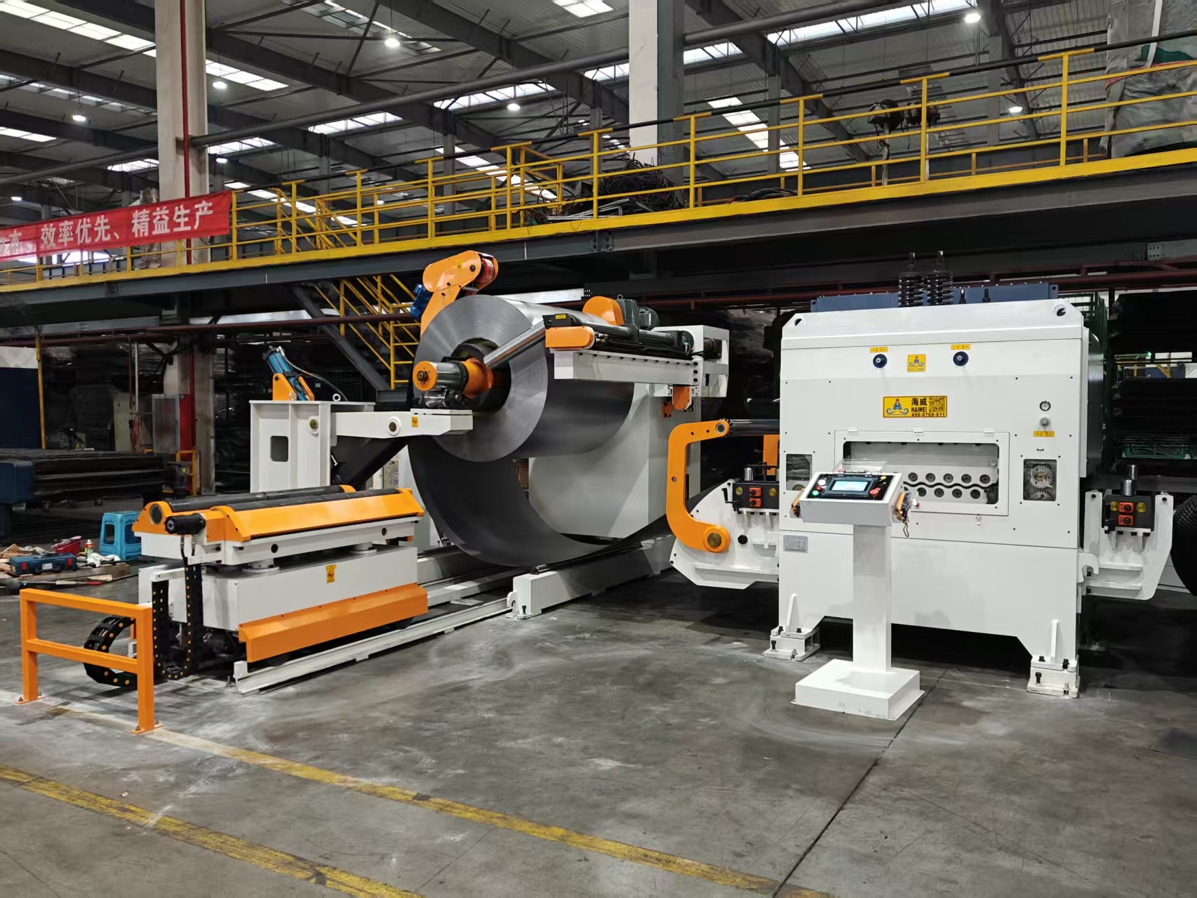 HAIWEI NCHW2 3-in-1 Laser Cutting Coil Decoiling Feeding System For Sheet 15m/min Speed 5T Capacity 380-440V 2.2-4.5KW Power