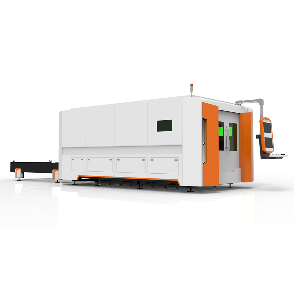 Golden Laser 20kW 30kW New Fully-Enclosed Fiber Cutting Machine Cypcut FSCUT Hiwin Components High Productivity DXF/PLT/DWG