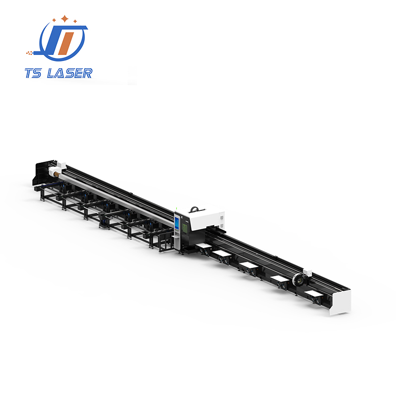 550 20KW 4 Chucks CNC Fiber Laser Tube Cutting Machine with Semi Automatic Loading and Unloading and Bevel Cutting