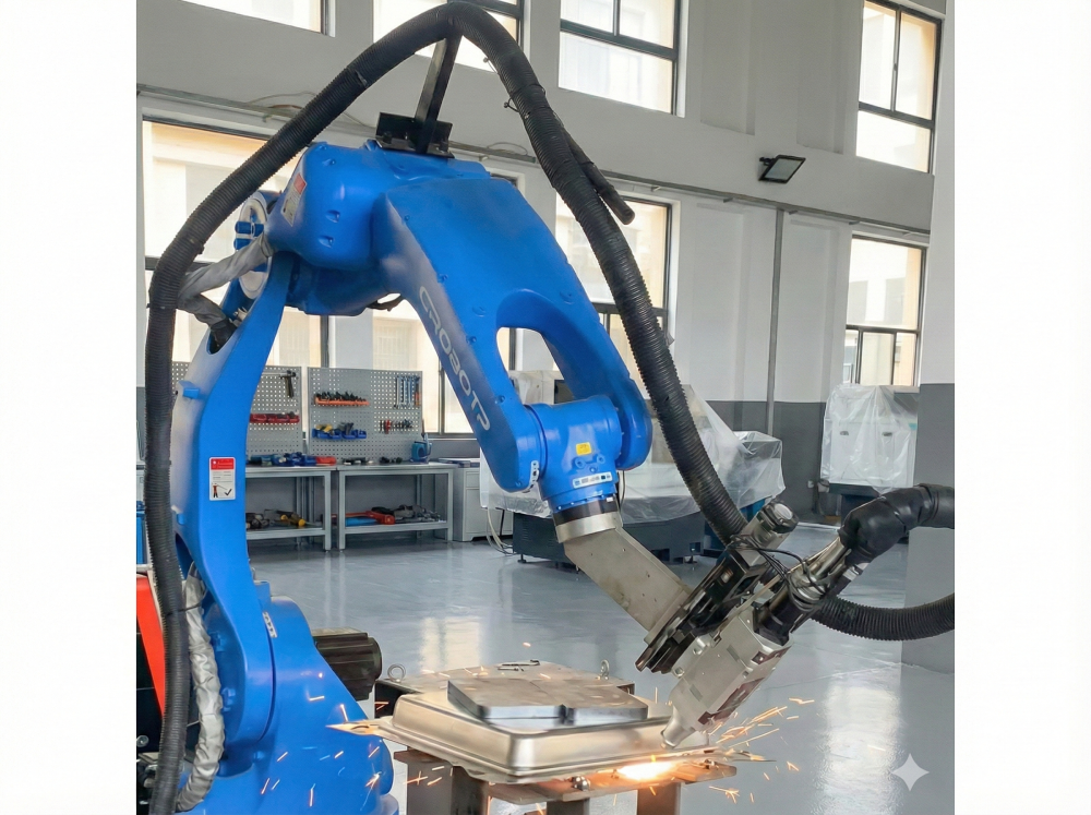 Industrial 1000W 2000W Automatic Fiber Laser Cutting Robot System 3D Robotic Arm Machine Metal Supports AI LAS Graphic Format