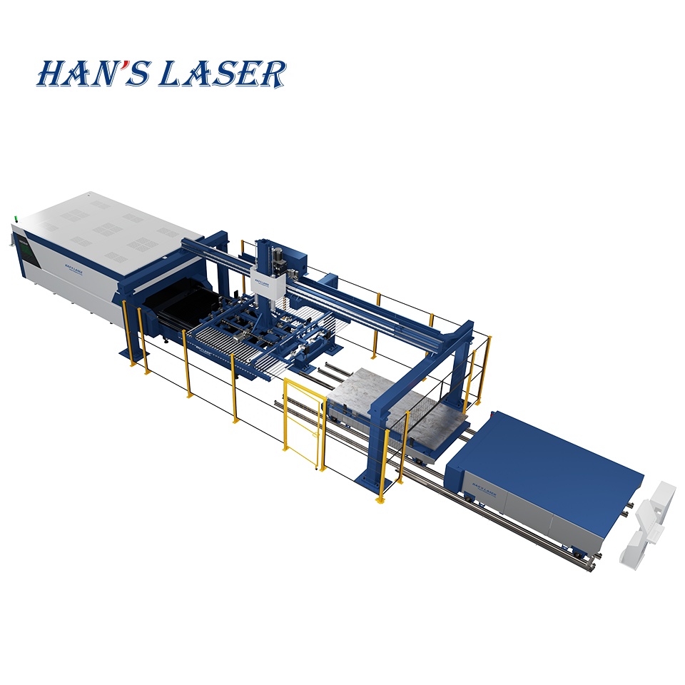 Hans Laser SLU High-Efficiency Automated Laser Sheet Process Metal Laser Cutting Metal Sheet Production Line