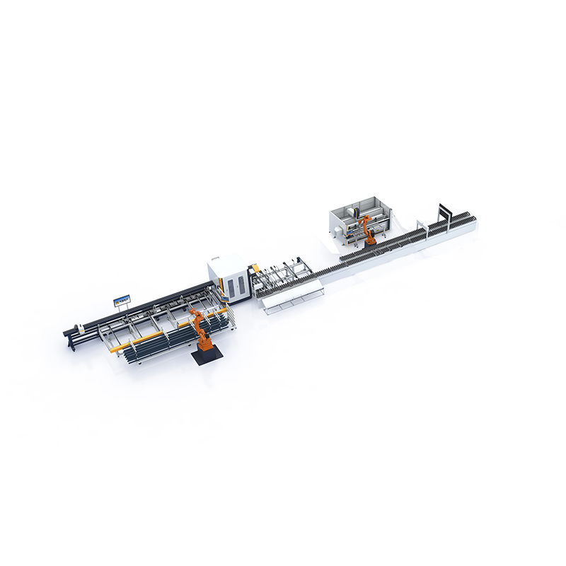 LEADCNC S100 Automatic Aluminum Profile Cutting Machine Cutting Engraving Laser Drilling-Milling Processing Line