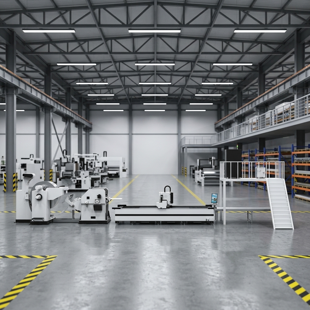 Laser Cutting Factory Price Roll Material Laser Cutting Production Line in Stock Full-automatic Coil Fed Laser Cutting Line