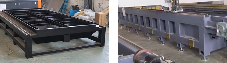 Machine bed
