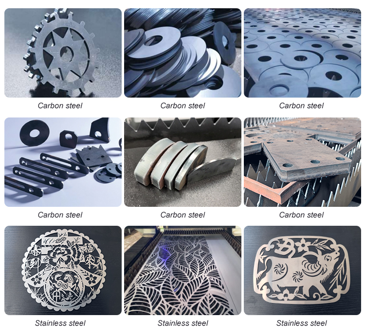 Laser cutting samples