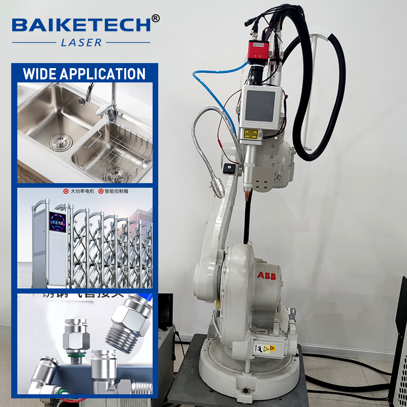 TH-RW1500C 1500W 6 Aixs ABB Robotic Arm 3D Fiber Laser Welding Machine Gantry Type Automatic Laser Welder Robot System