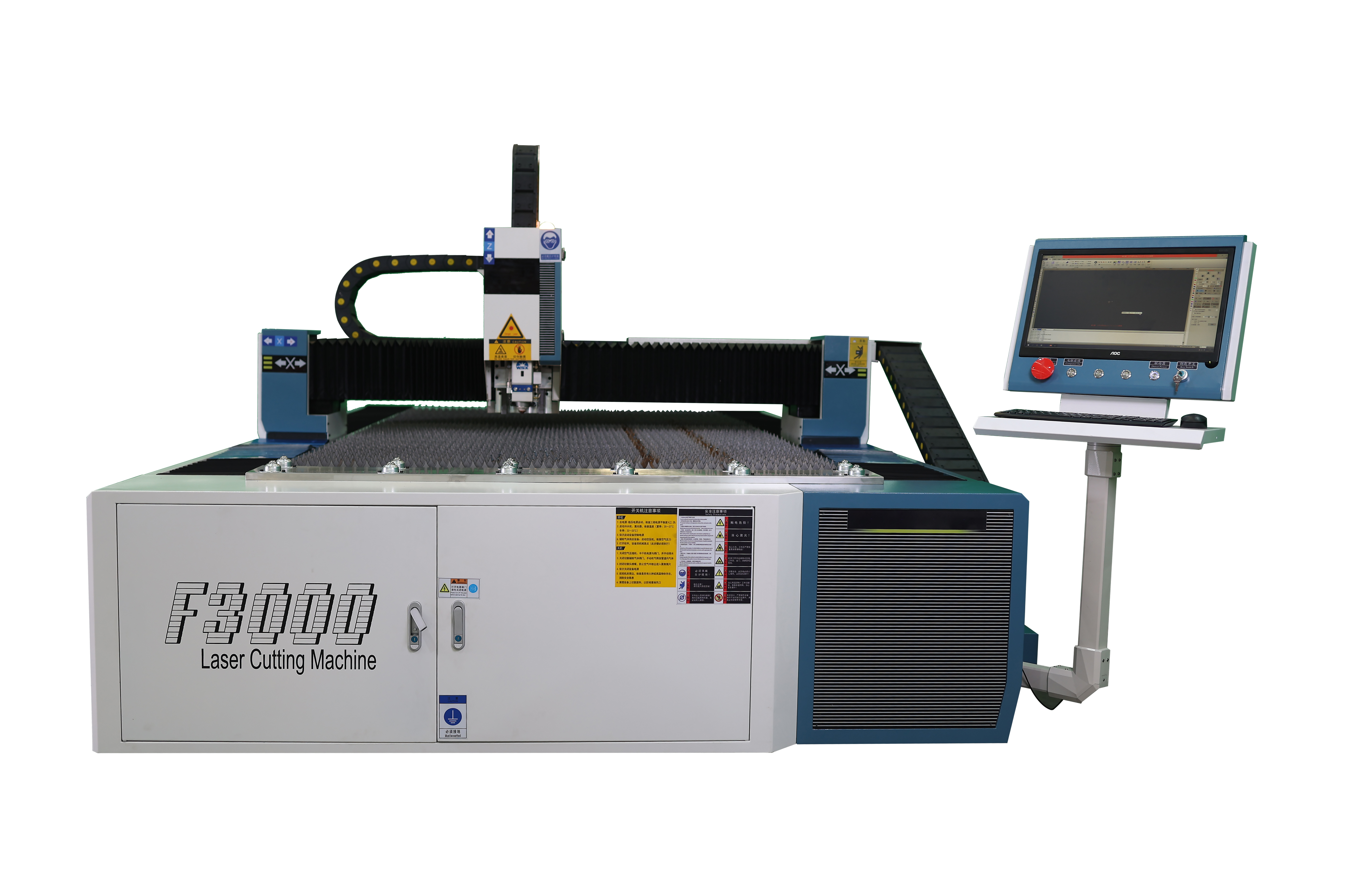 SUDA F3000 Professional 3000W 3-Axis Fiber Laser CNC Machine Water-Cooled Automotive Body Panels Metal Cutting AI LAS BMP Cypcut