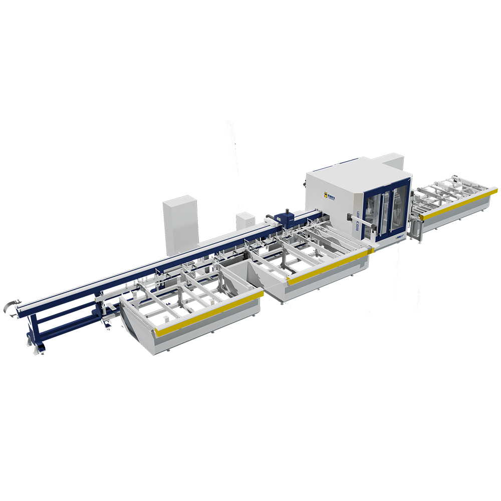 LEADCNC S100 Automatic Aluminum Profile Cutting Machine Cutting Engraving Laser Drilling-Milling Processing Line