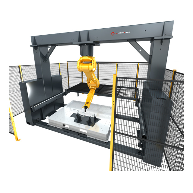Golden Laser 3D Robot Fiber Laser Metal Cutting Machine for Automotive Parts Raycus Raytools Cypcut Control System CNC Software