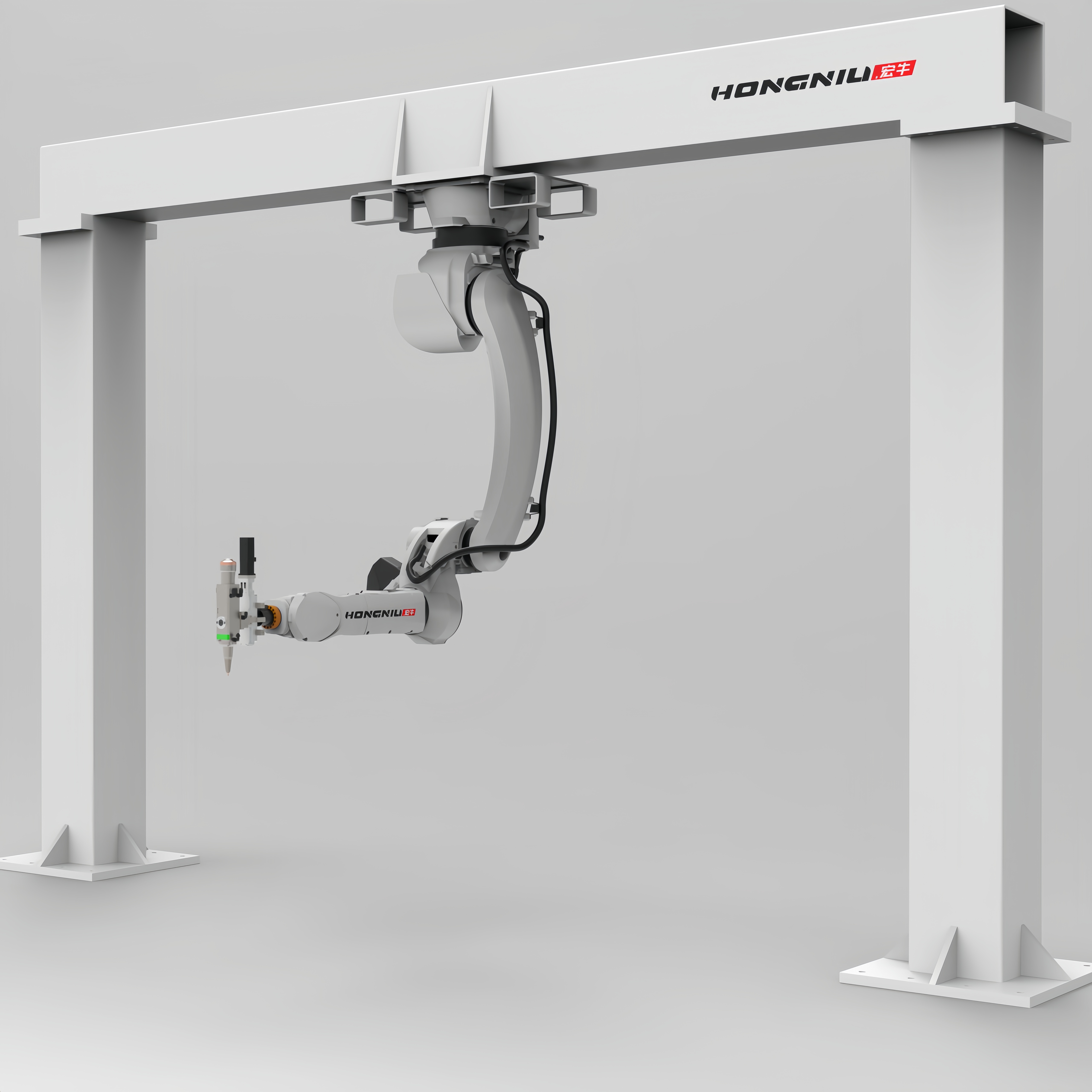 3D Laser Cutting Machine with Articulated Robot Arm - High-Speed Operation for Automotive Parts