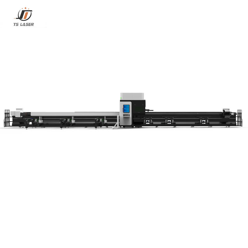 550 20KW 4 Chucks CNC Fiber Laser Tube Cutting Machine with Semi Automatic Loading and Unloading and Bevel Cutting