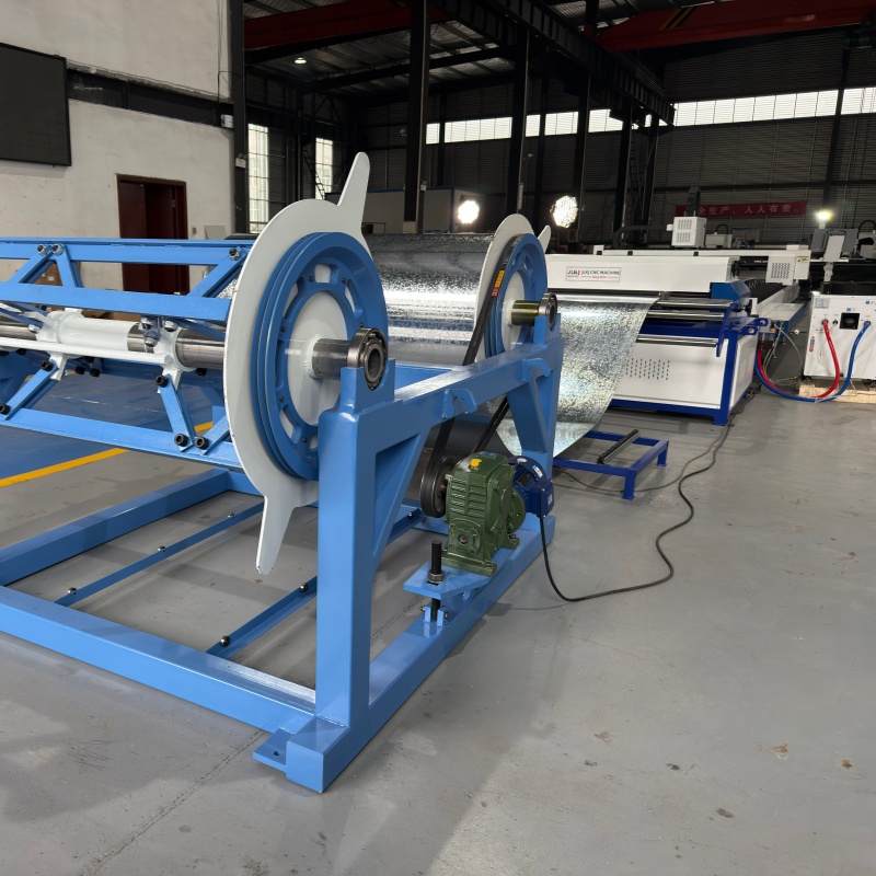 Automatic Uncoiling Leveling Feeding &amp; Blanking Fiber Laser CNC Cutting Line with Cypcut Control and Hiwin Guide Rails