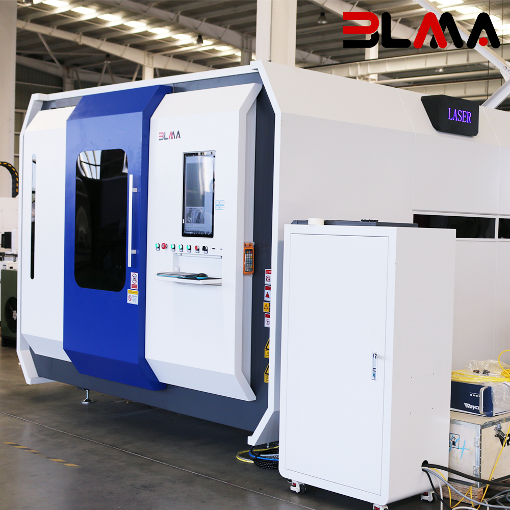 Automatic Fiber Laser Cutting Machine with Exchange Table High Speed Metal Laser Cutter Production Line Equipment